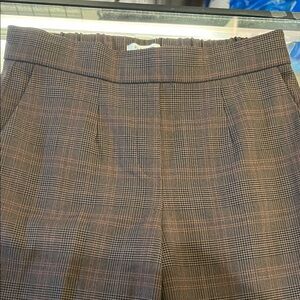 Babaton Checkered Trousers in Black and Pink